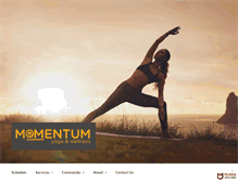 Tablet Screenshot of momentumfitnessnc.com